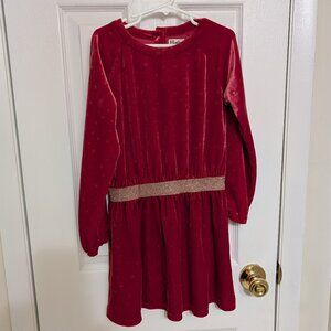 Hatley Holiday Stars Crushed Velour Dress